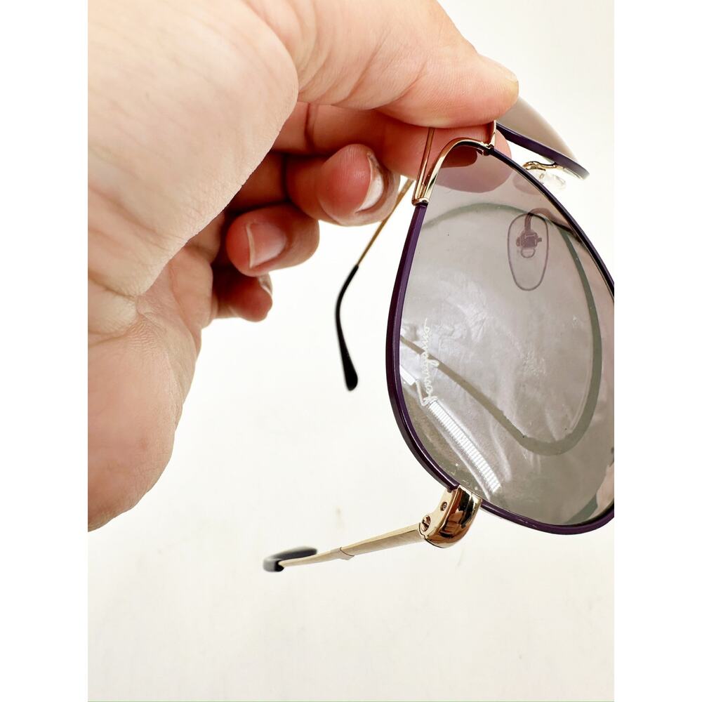 Salvatore Ferragamo SF131S 60mm Metal Aviator Sunglasses - Picture 3 of 5